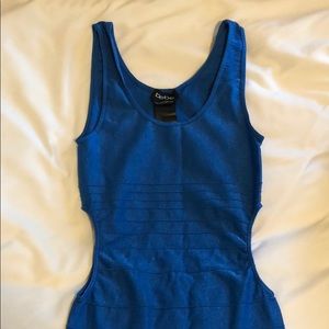 Royal blue Bebe dress